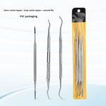Nail Picker Set Manufacturer - Stainless Steel Double-Headed Ingrown Finger Spoon 3-Piece Eco-friendly Portable