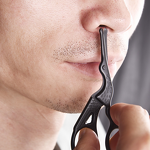 Facial Hair Scissors Manufacturer - Premium Safety Black Rounded Tips for Nose Hair Beard Eyebrows Eyelashes Trimming