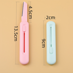Eyebrow Razor Manufacturer - Wholesale Sharp Compact Portable Anti-Scratch Plastic + Stainless Steel Retractable