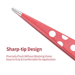 Tweezers Manufacturer - 2pcs Portable Mini Red Spot Eyebrow