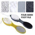 Foot Scrubber Kit Manufacturer - 4 in 1 Custom Pedicure with Boar Bristle Brush Pumice Stone File and Callus Remover