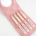 Eyebrows Tweezers Set Manufacturer - Custom Logo 4Pcs Pink Great Precision for Ingrown Hair Splinter Facial Removal