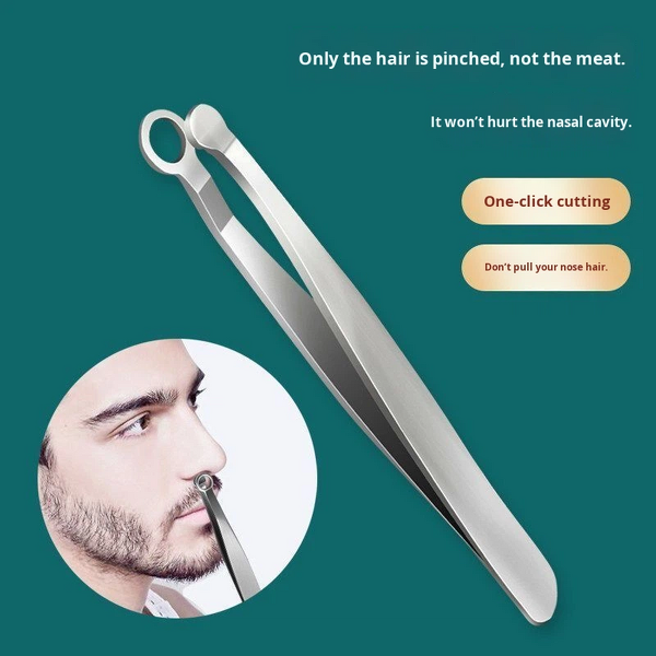 Nose Hair Trimmer Manufacturer - Stainless Steel Facial Hairs Professional Tweezer Long for Men Women