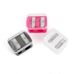 Pencil Sharpener Manufacturer - Wholesale Manual Lip Liner Eyebrow Stainless Steel Cosmetic Tool Pink White Black