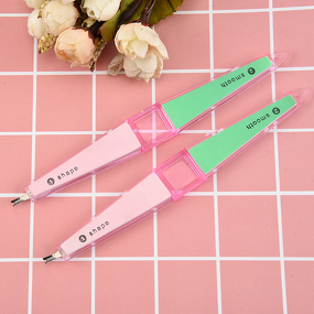Nail Buffer File Manufacturer - Double Sided Plastic 4 in 1 with V Shape Cuticle Remover