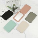 Vanity Mirror Manufacturer - Wholesale Customized Logo Pu Leather Compact Pocket Folding Travel for Women Girls