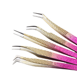 Eyelash Tweezers Manufacturer - New Arrival Stainless Steel Purple Blue Lash Extension Tools Plucking