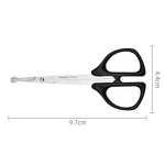 Nose Hair Trimmer Manufacturer - Stainless Steel Head Home Use Straight Plastic Pointed Eyebrow Comb