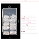 Nail Extension Tips Manufacturer - Crystal Gel Finger Plastic 100 Pieces No Paper Tray Reusable