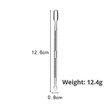 Manicure Tool Manufacturer - Hot Selling Double-Ended Stainless Steel Pusher for Cuticle & Hangnail Removal