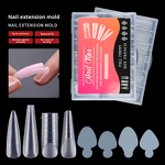 Nail Forms Manufacturer - 120pcs Crystal Glass Full Cover False Mold Quick Building Extension Tool