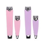 Toenail Clippers Manufacturer - Wholesale Carbon Steel Metal Ingrown Manicure Cutter with Acrylic Silicone Cover