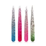 Eyebrow Tweezers Manufacturer - New Ice Flower Technology Bling Bling Green Blue Pink Beauty Makeup