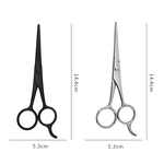 Mustache Scissors Manufacturer - Men's Beard Grooming Factory Stainless Steel Black Sharp Blade Tip