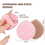 Air Cushion Puff Manufacturer - Drop Pink Purple Large Latex Free Soft Big Custom for Woman Makeup