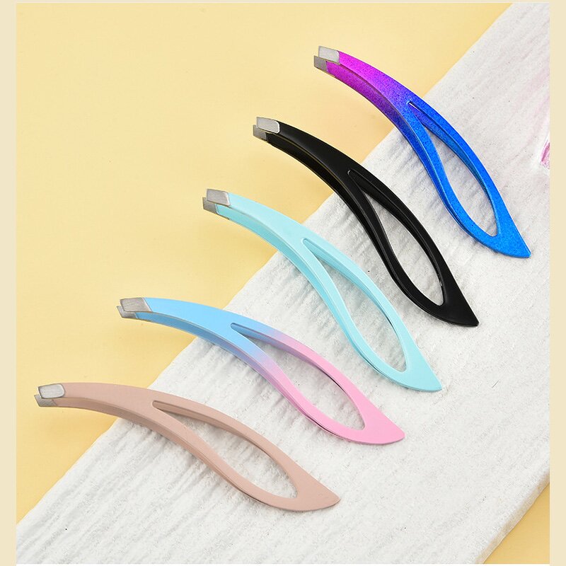 Eyebrow Tweezers Manufacturer - Custom Wholesale Stainless Steel Anti-Static Handmade Thinner Tip Bite Tight Grid