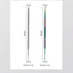 Manicure Tool Manufacturer - New Double-Ended Steel Pusher Horseshoe Head for Gel Polish Cuticle Removal