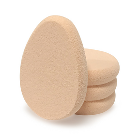 Makeup Sponge Manufacturer - Manufacturer Wholesale White Beauty Latex Round Disposable Foundation Facial Cosmetic