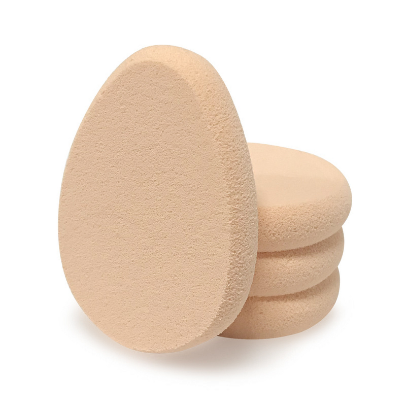 Makeup Sponge Manufacturer - Manufacturer Wholesale White Beauty Latex Round Disposable Foundation Facial Cosmetic