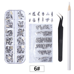 Nail Art Rhinestone Kit Manufacturer - 3D Shell Multi Shape with Charms Jewelry Wholesale