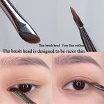 Makeup Brush Manufacturer - Thin Angled Tinting Single Custom Logo Private Label Flat Brow Eyeliner Concealer