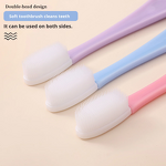 Tongue Cleaner Manufacturer - Hot Selling All-in-one Oral Health Teeth Care Scraper with Soft Bristles Toothbrush for Travel