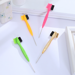 Eyebrow Comb Manufacturer - New Removable Brush Head Steel Tail Needle Clean Broken Hair Edge Double Sided Control