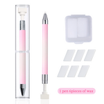 Rhinestone Crayon Pen Manufacturer - Rotating Adhesive Plastic Handle Gradient Holder Picker Tool