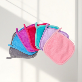 Makeup Remover Towel Manufacturer - Best Selling Lazy Clear Water Flannel 7 Color Thickened Hook Microfiber Face