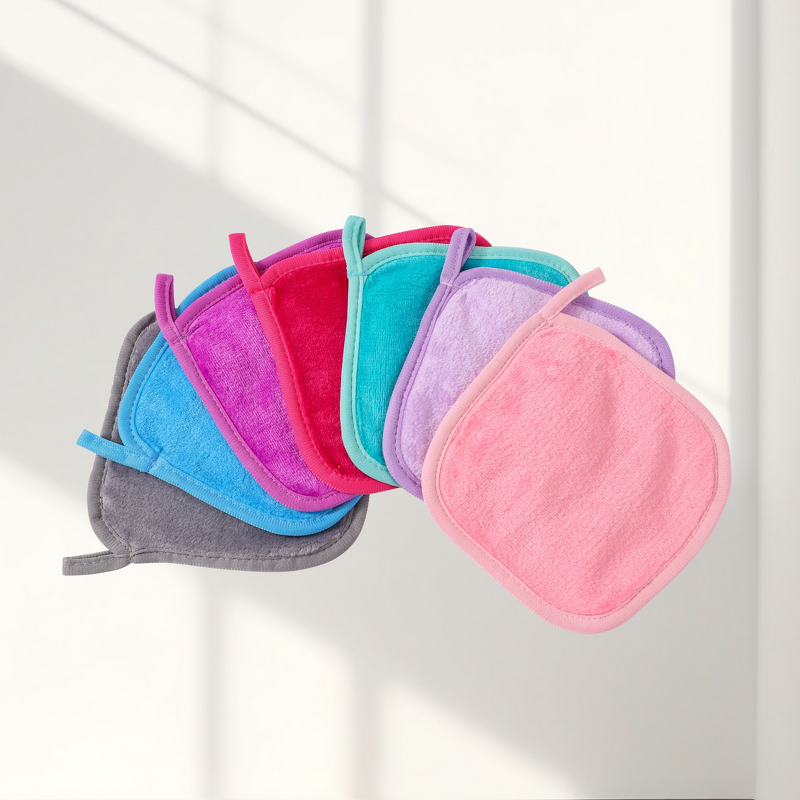 Makeup Remover Towel Manufacturer - Best Selling Lazy Clear Water Flannel 7 Color Thickened Hook Microfiber Face
