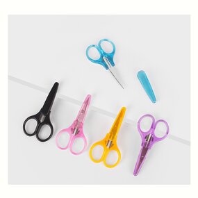 Child Scissors Manufacturer - Customized Safety Steel Paper Cutting Color School Student DIY