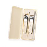 Manicure Set Manufacturer - 4pcs Portable Travelling Nail Clippers Kit Women Gift Nail Care with Case