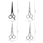 Mustache Scissors Manufacturer - Men's Beard Grooming Factory Stainless Steel Black Sharp Blade Tip