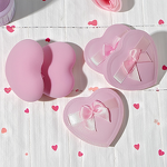 Makeup Sponge Manufacturer - Heart Bow Dry & Wet Cotton Candy Air Cushion Powder Foundation BB Cream Puffs