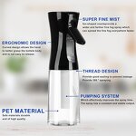 Spray Bottle Manufacturer - 200ml Barber Shop Salon Use Refillable Ultra Fine Mist Continuous Water Hair