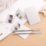 Makeup Stick Tools Set Manufacturer - Factory Stainless Steel Ring Palette Mini for Mixing Foundation