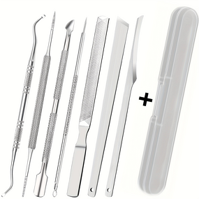 Pedicure Knife Set Manufacturer - Hot-Selling Eco-friendly Stainless Steel Double-Headed Picker Dead Skin Fork