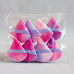 Makeup Puff Set Manufacturer - 8pcs Super Soft Wedge Flocking Cotton Triangle Case for BB Cream Loose Air