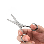 Mustache Scissors Manufacturer - Men's Beard Grooming Factory Stainless Steel Black Sharp Blade Tip