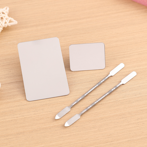 Makeup Stick Tools Set Manufacturer - Factory Stainless Steel Ring Palette Mini for Mixing Foundation