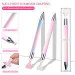 Rhinestone Crayon Pen Manufacturer - Rotating Adhesive Plastic Handle Gradient Holder Picker Tool