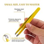 Eyebrow Tweezers Manufacturer - Wholesale Slant Tip Stainless Steel Hair Removal Private Label Set