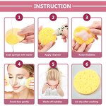 Facial Sponge Manufacturer - Wholesale Soft Compressed Expanding Cellulose Face Cloth for Exfoliating and Cleansing