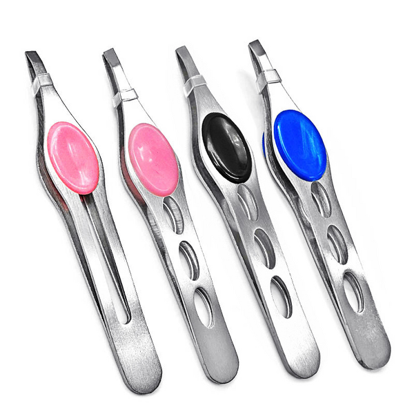 Eyebrow Tweezers Manufacturer - Non-slip Slanted Tip Stainless Steel Anti-Static Beauty Trimmer Tool