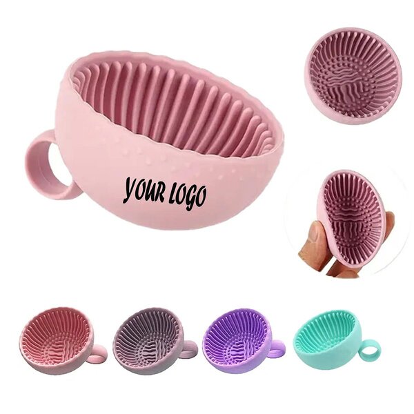 Makeup Brush Cleaner Manufacturer - Silicone Cleaning Scrubber Bowl Portable Washing Tool for Girl-Easy Clean