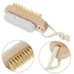 Bath Brush Manufacturer - Spa Tool Wooden with Pumice Stone for Foot Massage