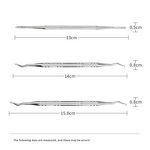 Nail Picker Set Manufacturer - Stainless Steel Double-Headed Ingrown Finger Spoon 3-Piece Eco-friendly Portable