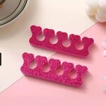 Toe Separator Manufacturer - Nail Art Tools Peach Heart Sponge Eva Finger Toe Splitter Manicure Divider