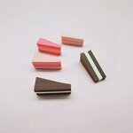 Makeup Sponge Manufacturer - Wholesales 6pcs Round Cake Wedges Triangle Powder Puff Pink Foam