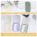 Comb Mirror Set Manufacturer - Candy Color Anti Static 2 in 1 Handheld Portable Folding Compact Pocket for Travel
